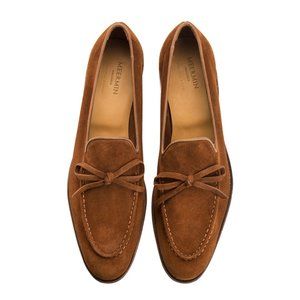 Meermin unlined tie loafer in polo suede
